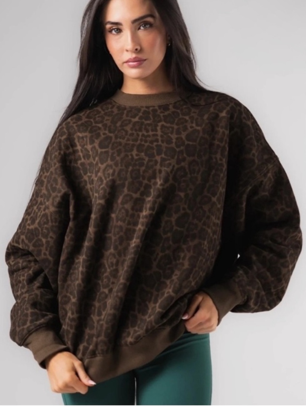Acta Essential Crewneck (Leopard) L/XL